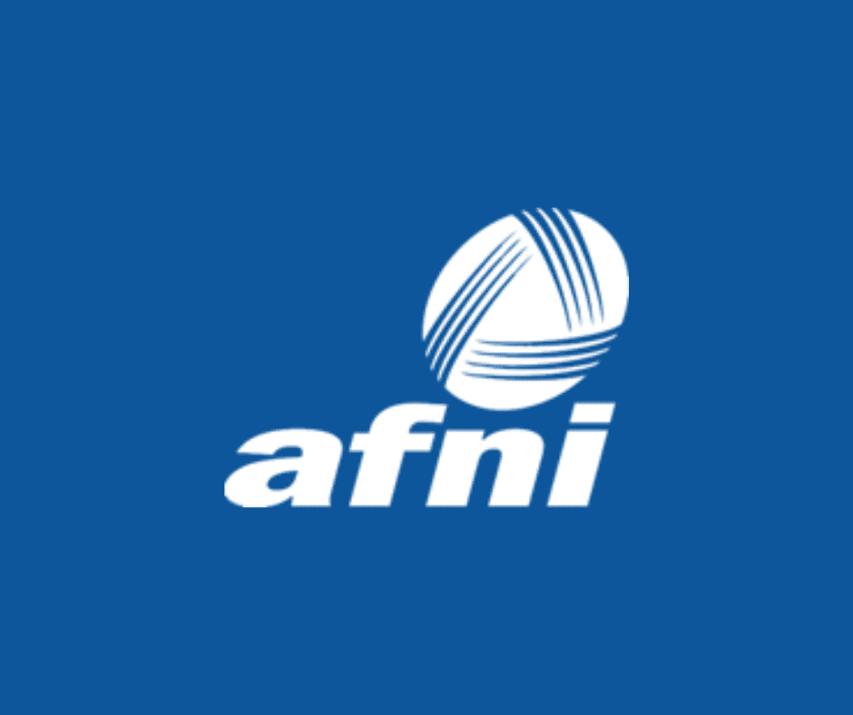 Afni Logo in Blue Background